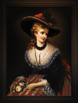 Portrait Of A Noble Woman by Alois Eckhardt